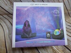 West & Arrow Galaxy Sky Light Projector NEW Laser Star Lights LED